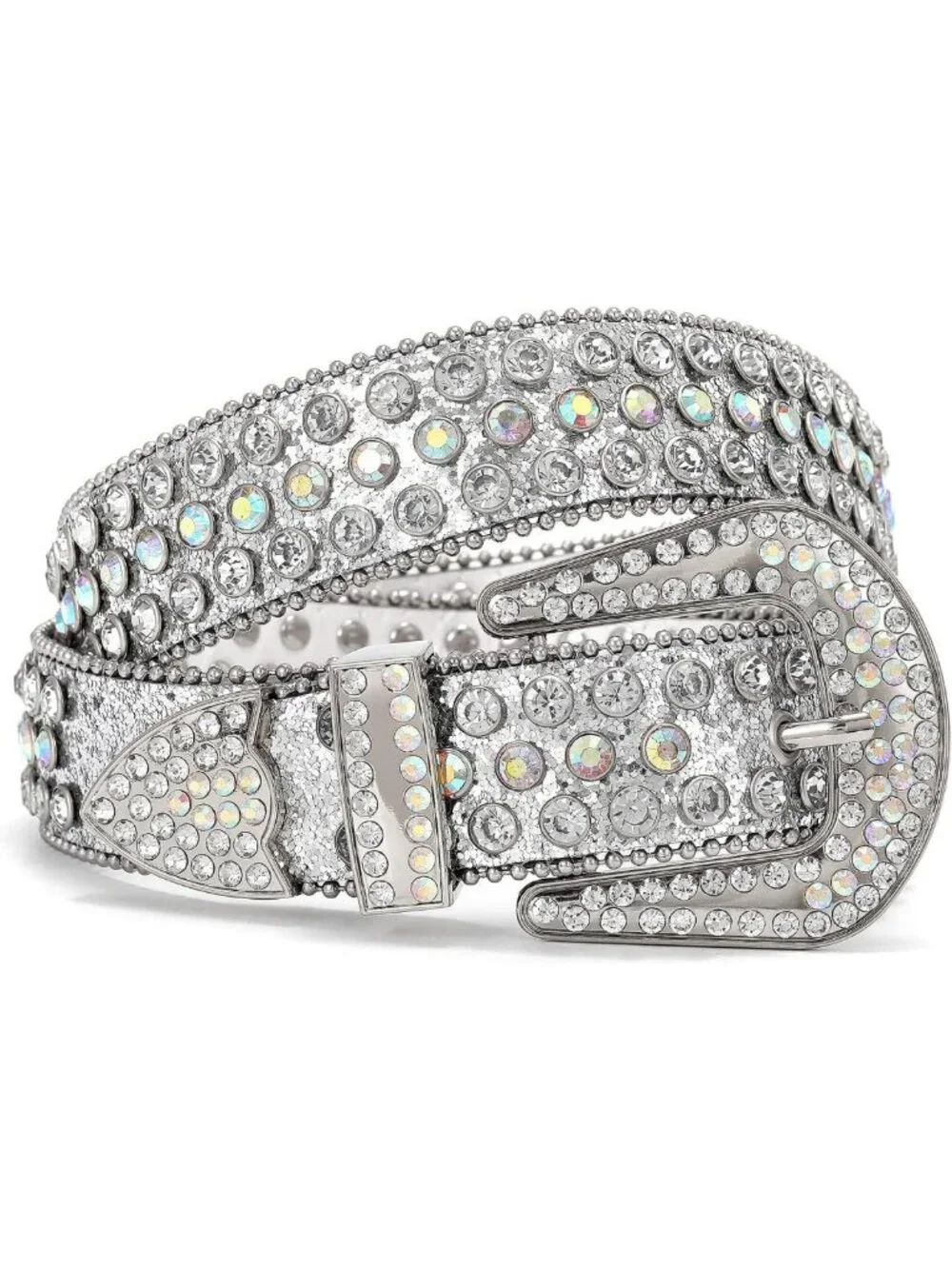 Rhinestone Western Belt for Women & Men - Studded Bling Cowgirl Waist Belt
